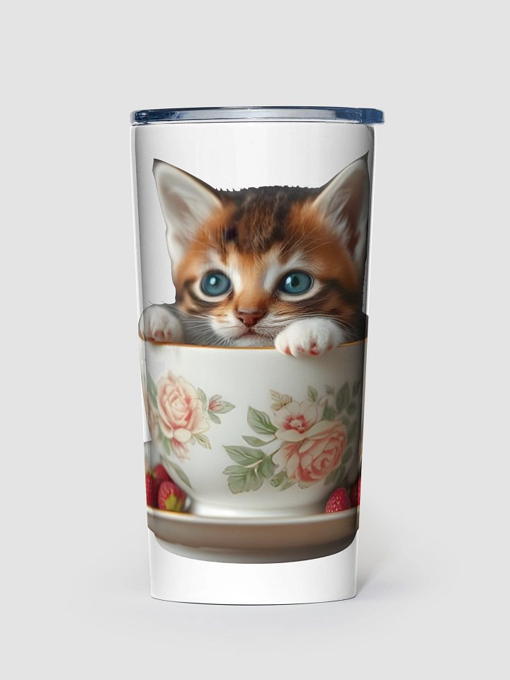 Tea & Whiskers 20oz Stainless Steel Tumbler product image (1)