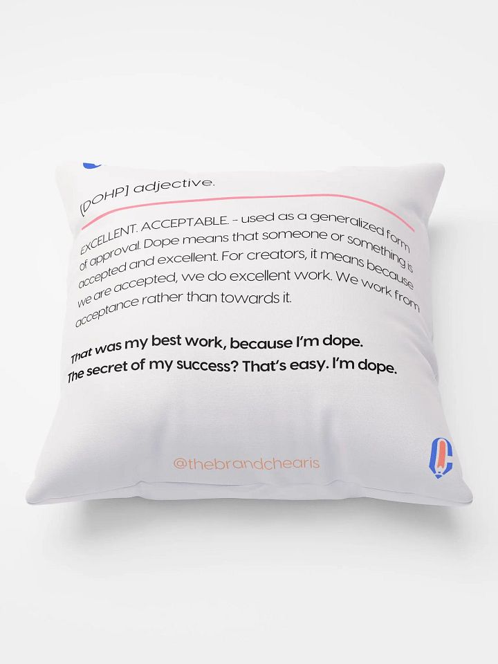I AM DOPE Pattern All-Over Print Pillow product image (1)