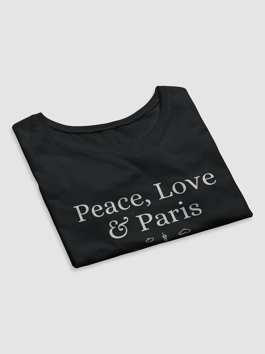 Peace, Love and Paris with Monuments Muse Crop Tee | White Ink Design product image (14)