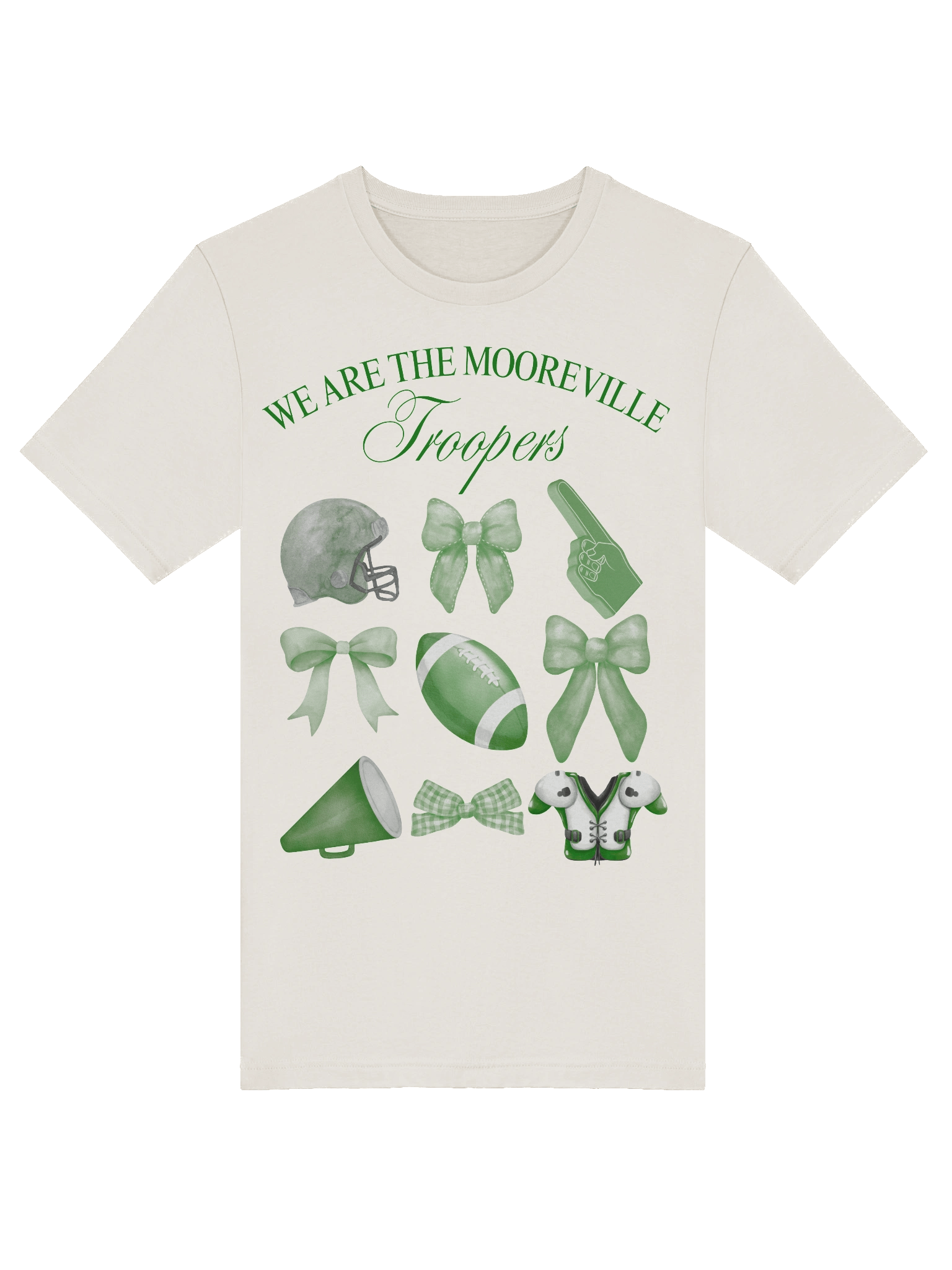 Bows and Footballs T-Shirt product image (5)