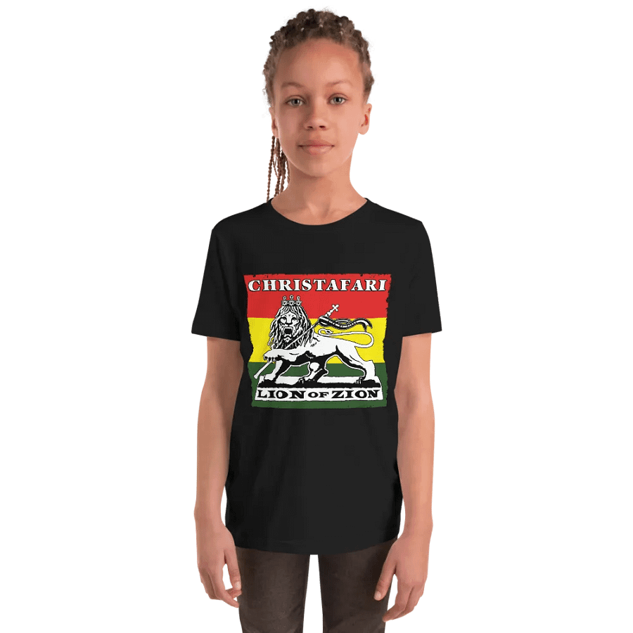 Christafari Kids Lion of Zion Flag T-Shirt product image (24)