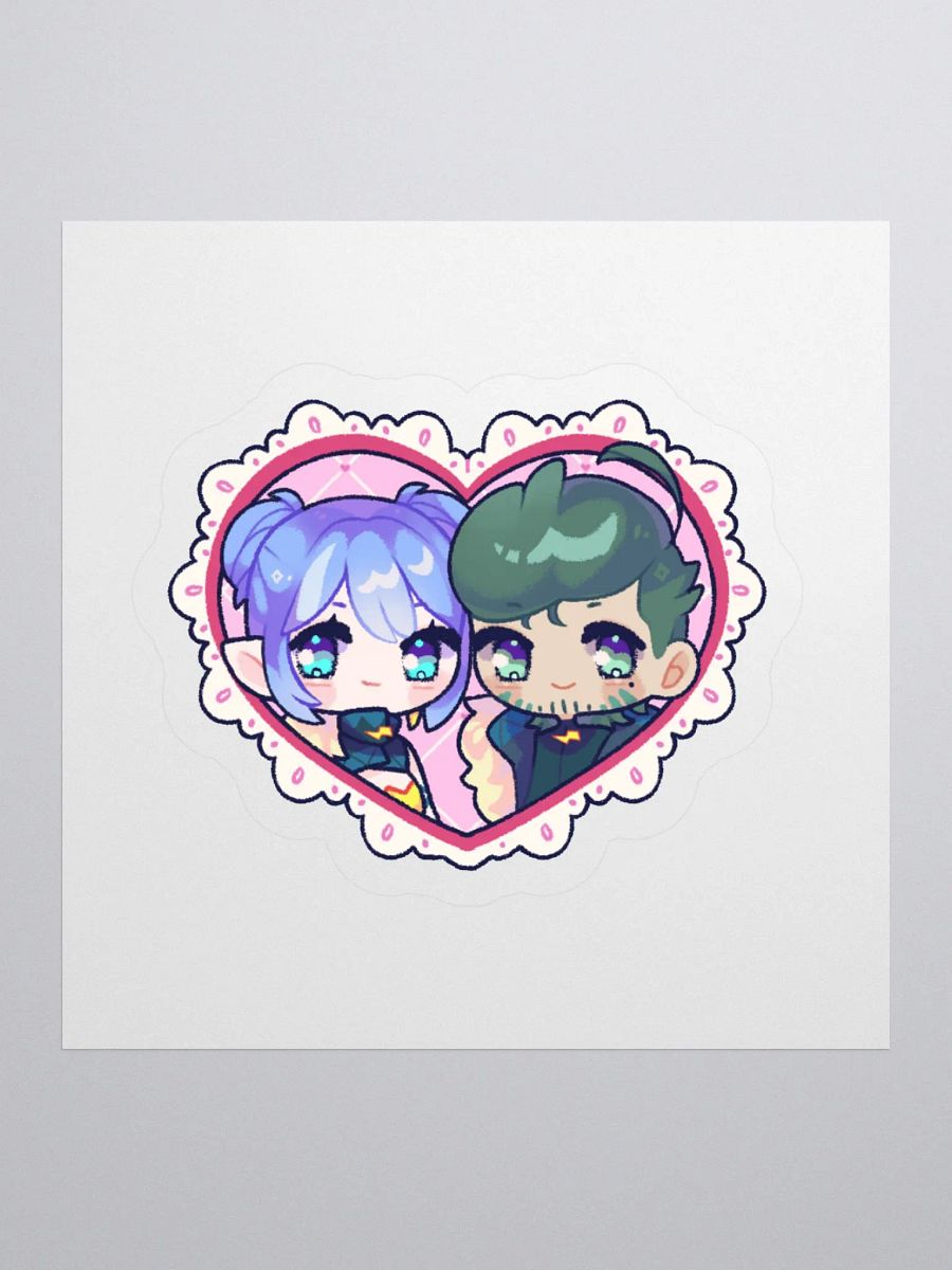 Valentines day Ondy and Squigg Sticker product image (1)