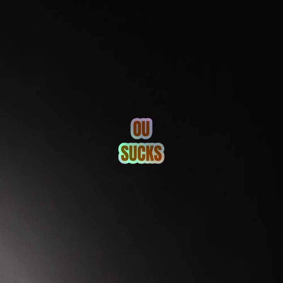 OU SUCKS Bold Slogan Sticker Sheet product image (4)