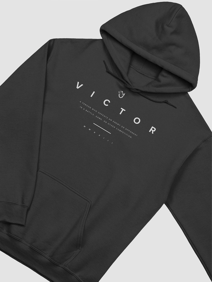 V I C T O R | Hoodie | White Text product image (26)