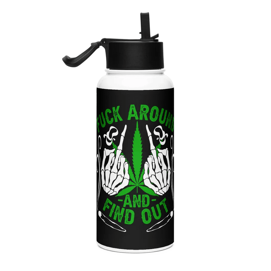 HempQuarters FAFO Stainless Steel Water Bottle 32oz product image (4)