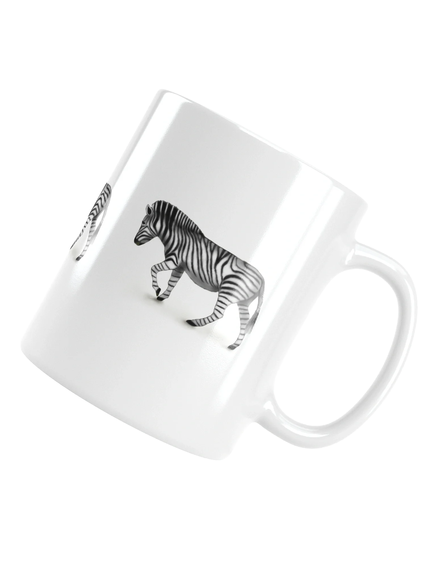 Striped Zebra White Glossy Mug product image (14)