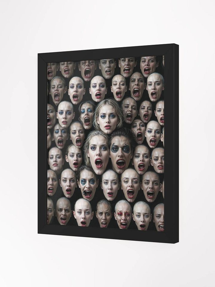 Screaming Faces Framed Print product image (7)