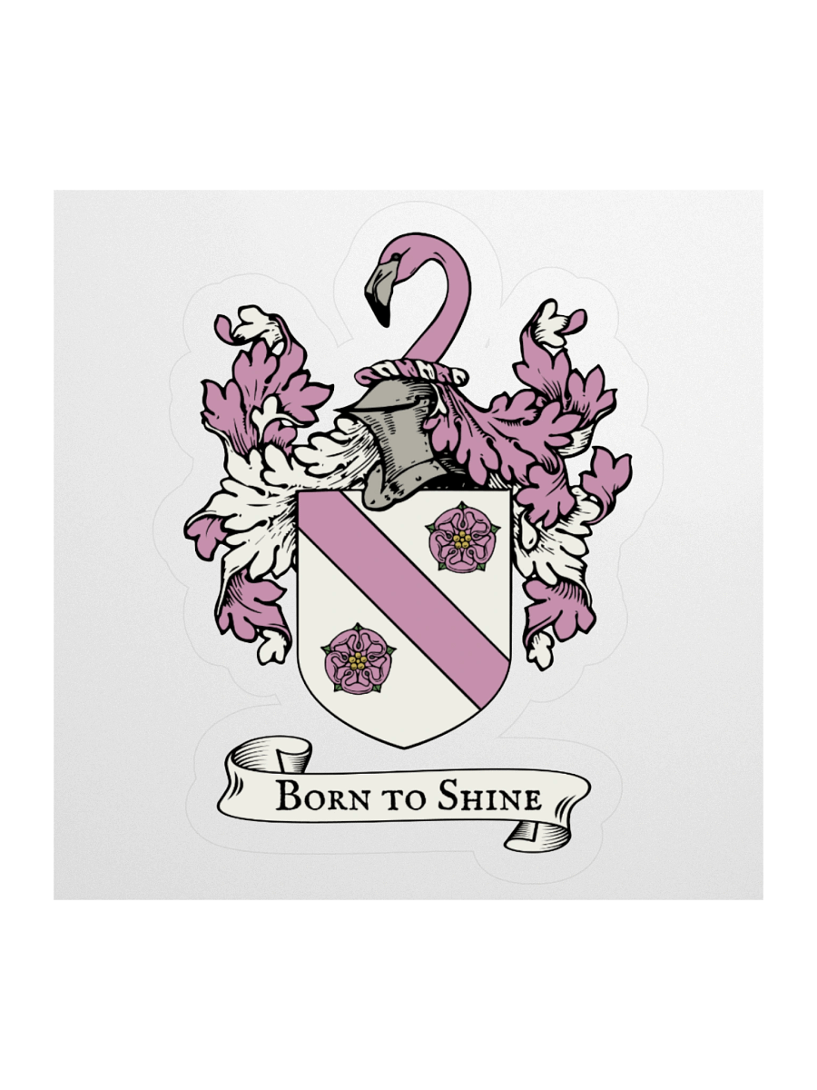 Born to Shine Flamingo Kiss Cut Sticker product image (2)