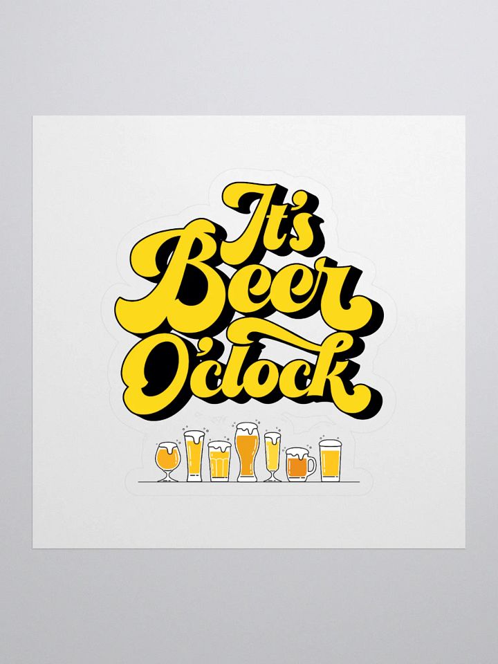 Beer O'Clock Vinyl Stickers product image (1)