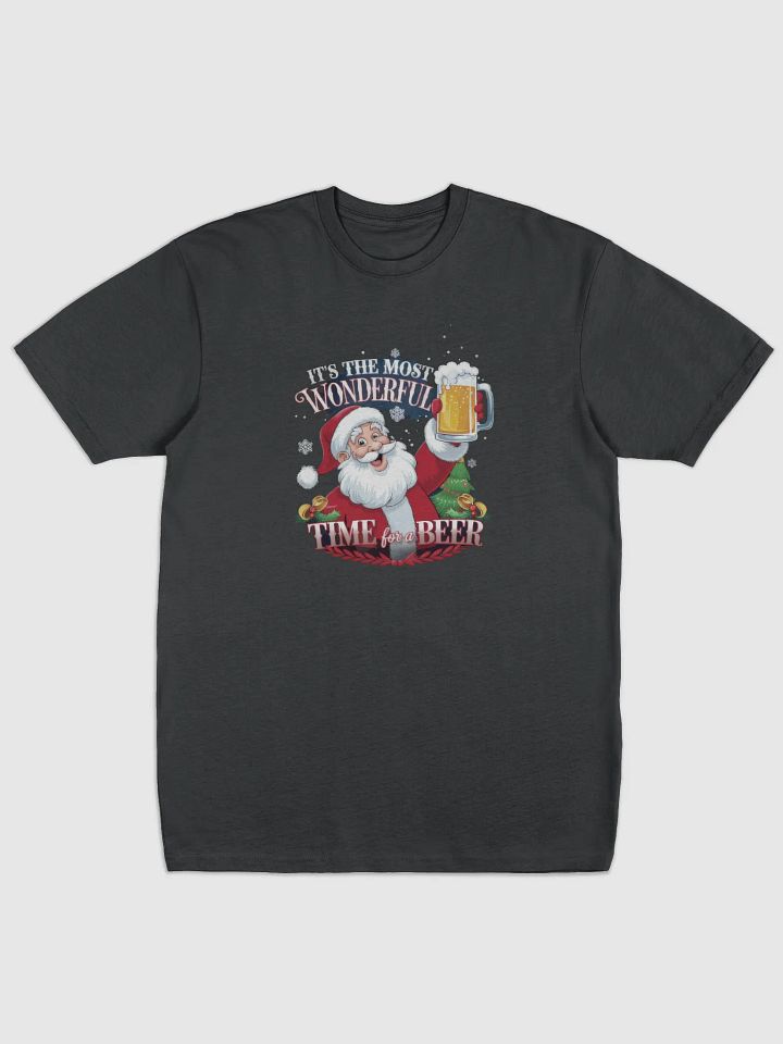 Santa’s Holiday Cheers Cotton Heritage Men's Premium Heavyweight Tee product image (1)