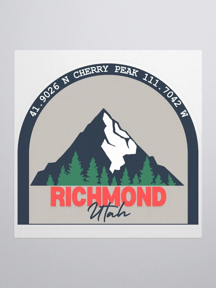 Cherry Peak Richmond Utah Sticker product image (2)