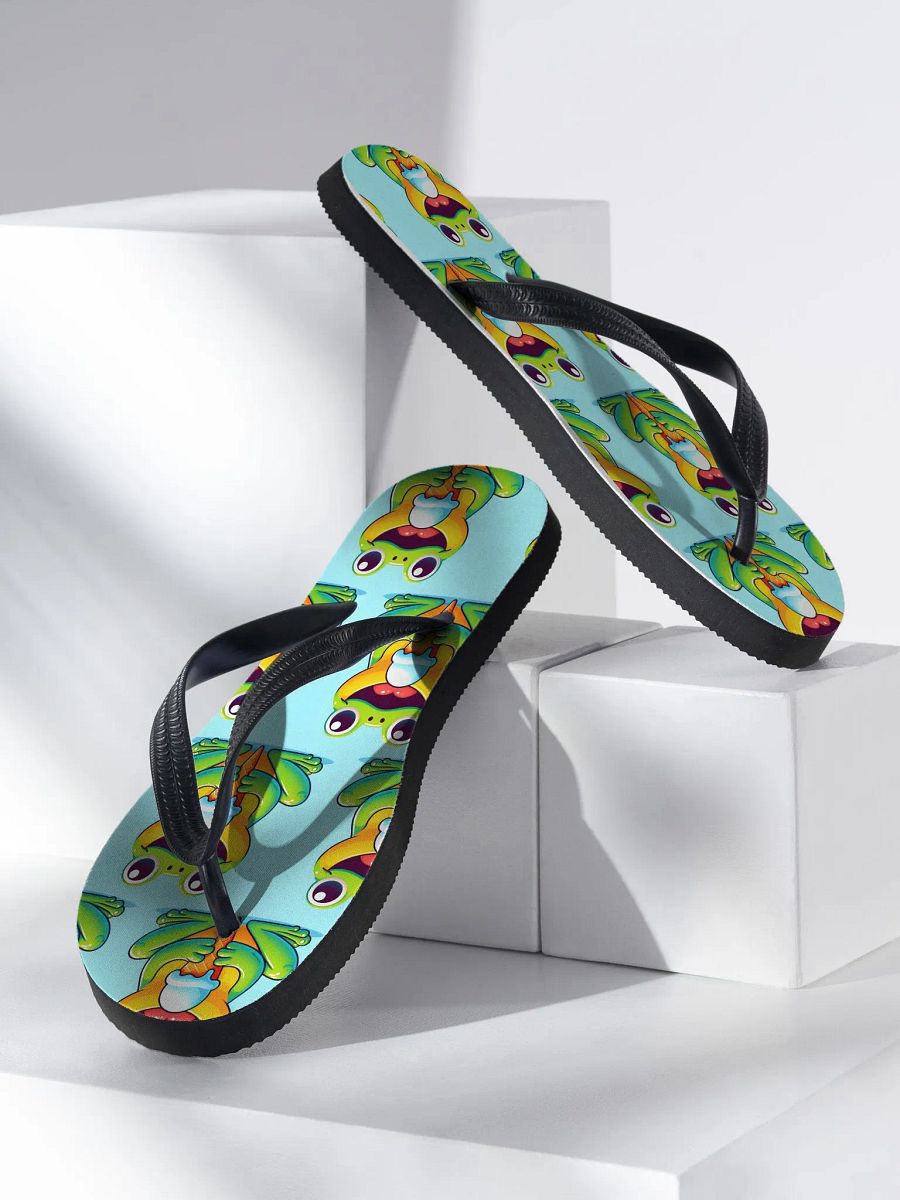 Frog Eating Ice Cream Flip Flops product image (3)