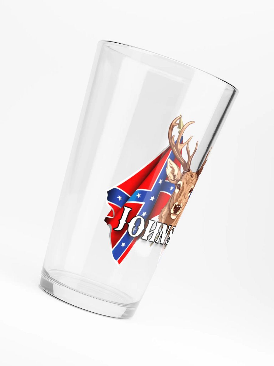 "Johnson" Last Name Rebel Redneck Deer - Shaker Pint Glass product image (6)