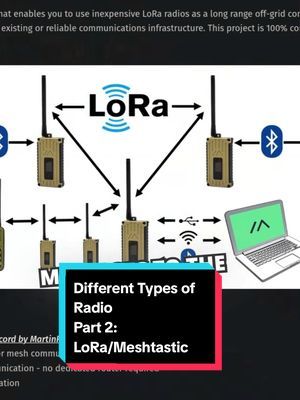 Let’s talk LoRa (Long Range)! 🚀 It’s license-free in the USA and operates in the 915 MHz band. But if you amplify, you may need a HAM license. Meshtastic creates a mesh network where every device expands your range! Perfect for emergency comms. #LoRa #Meshtastic #TechTalk #EmergencyComm #HamRadio #OffGrid #Cybersecurity #Infosec #Radio #amateurradio #networking #techtok #computers #wifi 