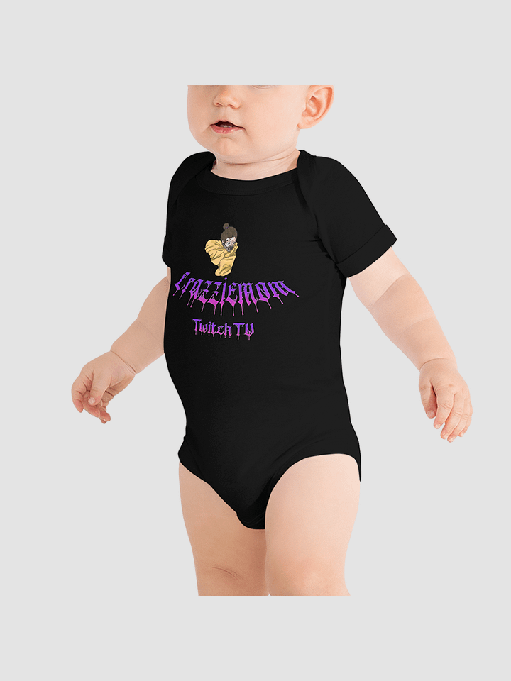 Crazzie Train Baby Short Sleeve One Piece - Bella + Canvas 100B product image (2)