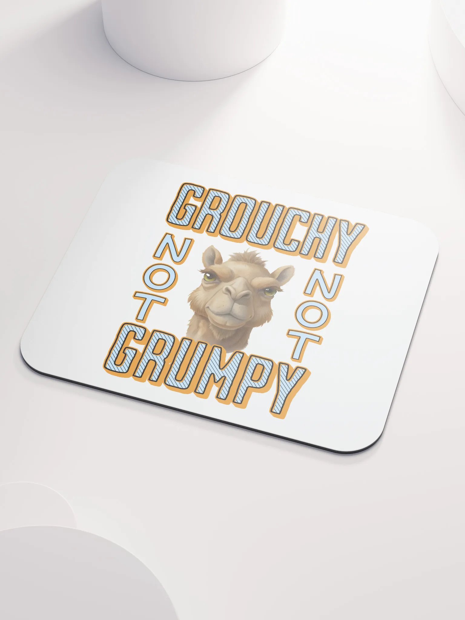 Grouchy Not Grumpy Camel Mouse Pad product image (3)