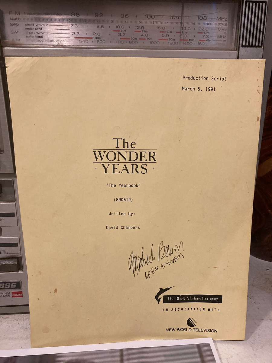 The Wonder Years Original Used Script & 2 Autugraphed Photos product image (4)