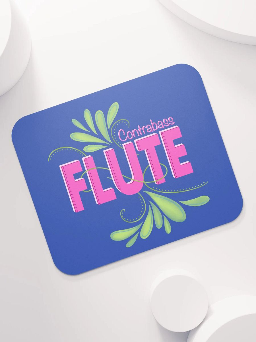 Flute Flourish Mouse Pad - Contrabass product image (7)