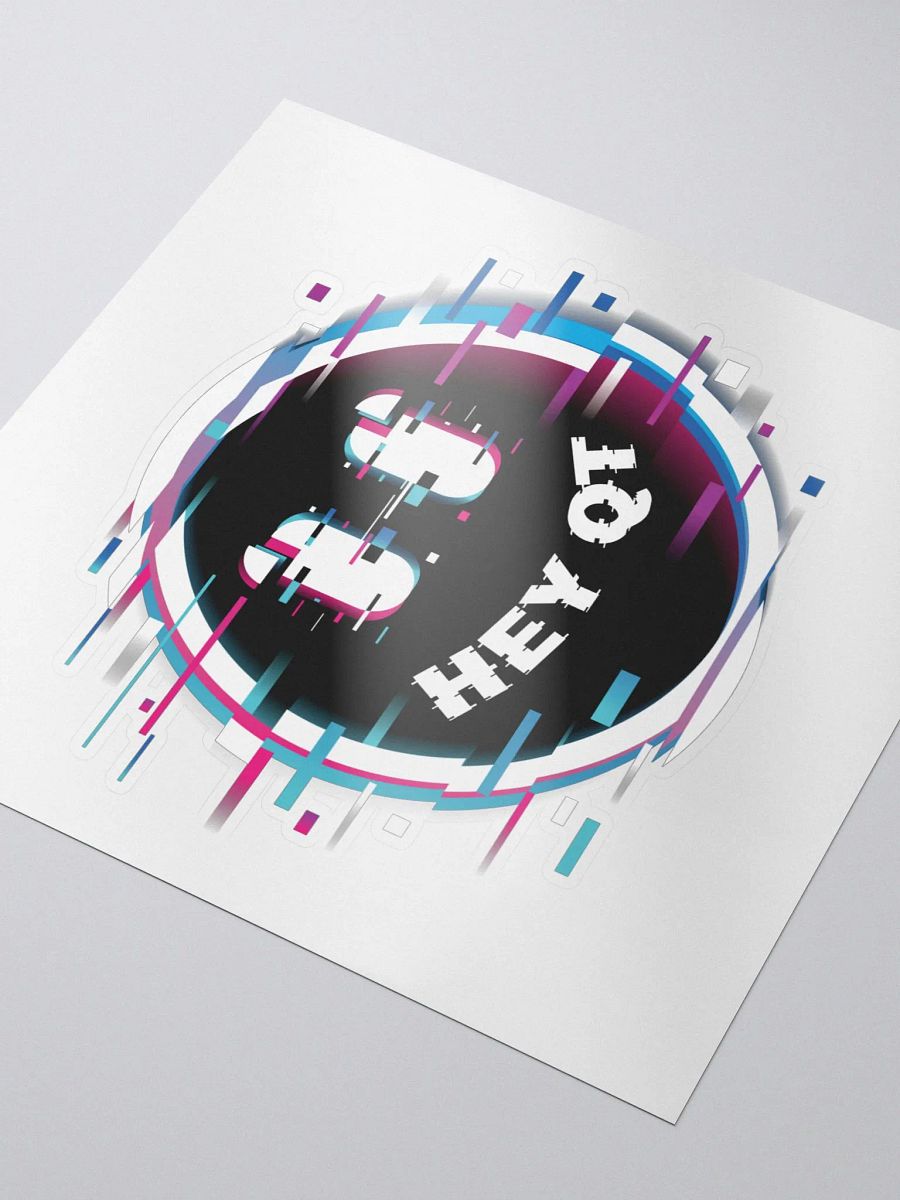 Glitch Hey QT Sticker product image (3)