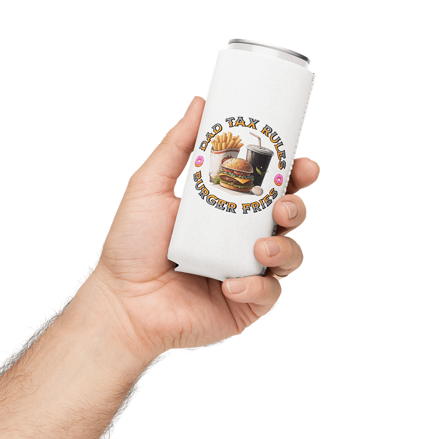 Dad Rules Burger Fries Can Cooler product image (3)