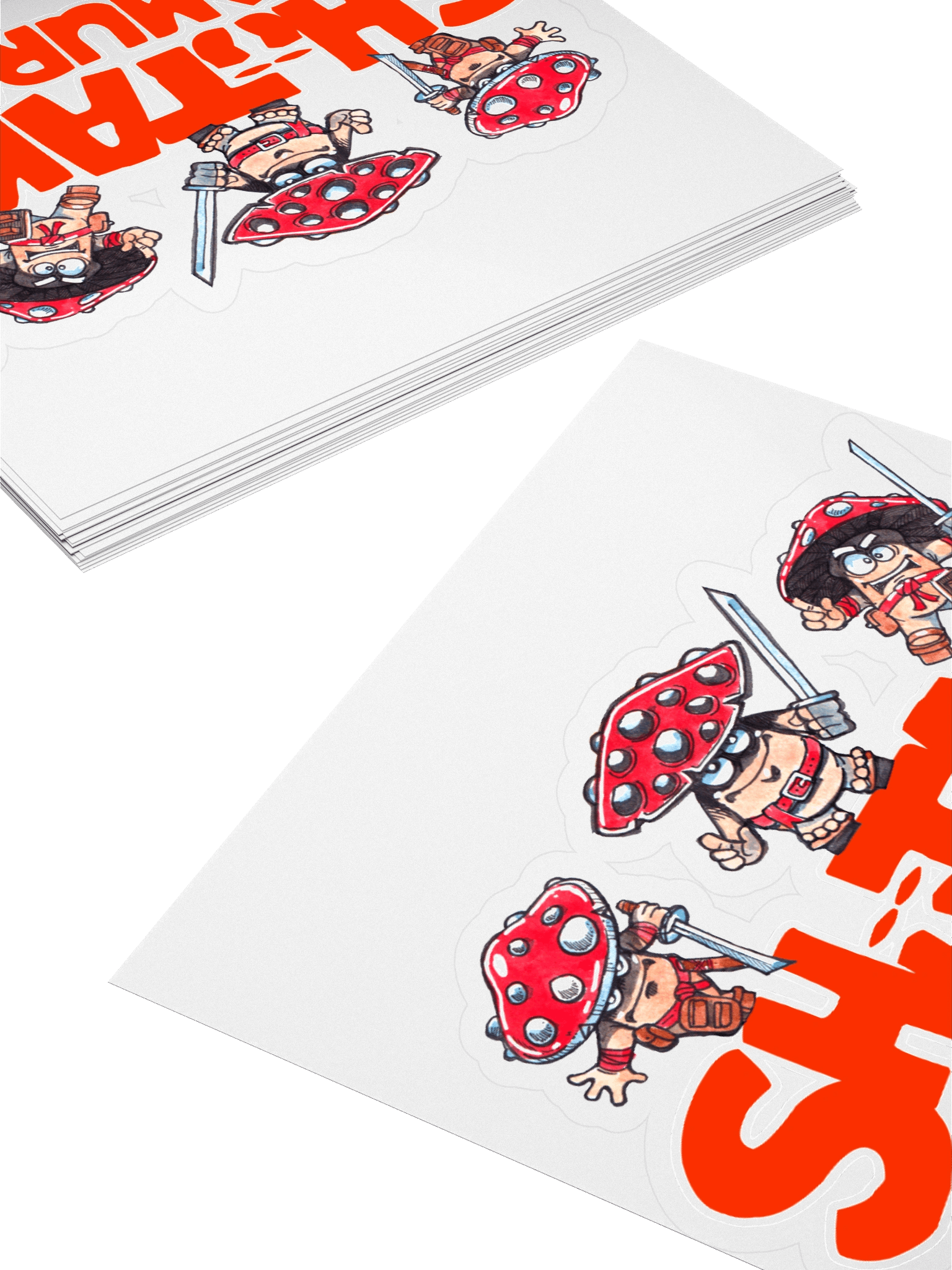 SHIITAKE SAMURAI STICKER product image (4)