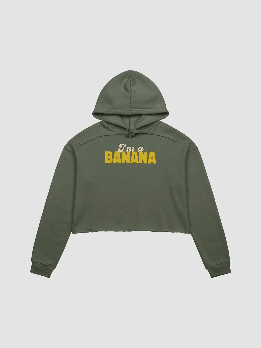 I'm a Banana fleece crop hoodie product image (3)