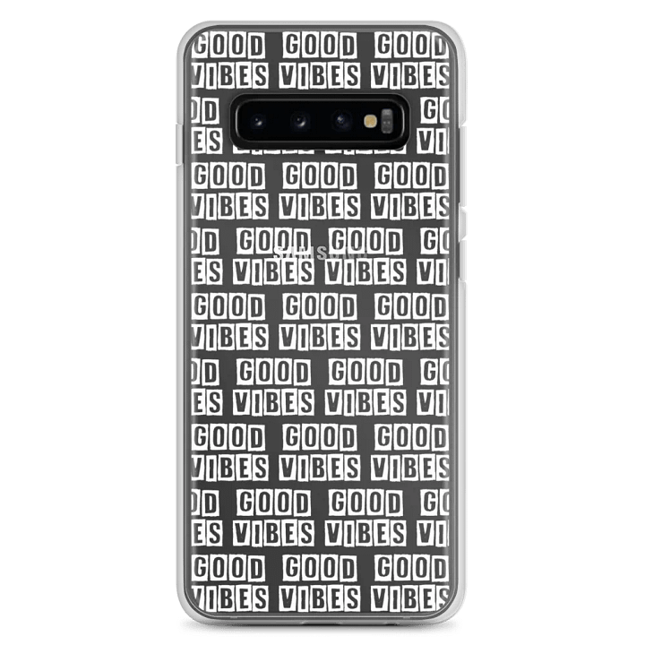 Samsung® Clear Case - Good Vibes White Text product image (2)
