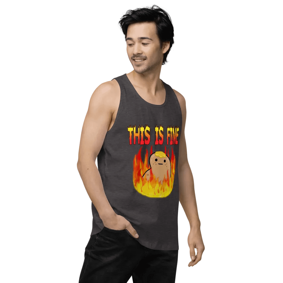 This Is Fine Tank Top product image (3)
