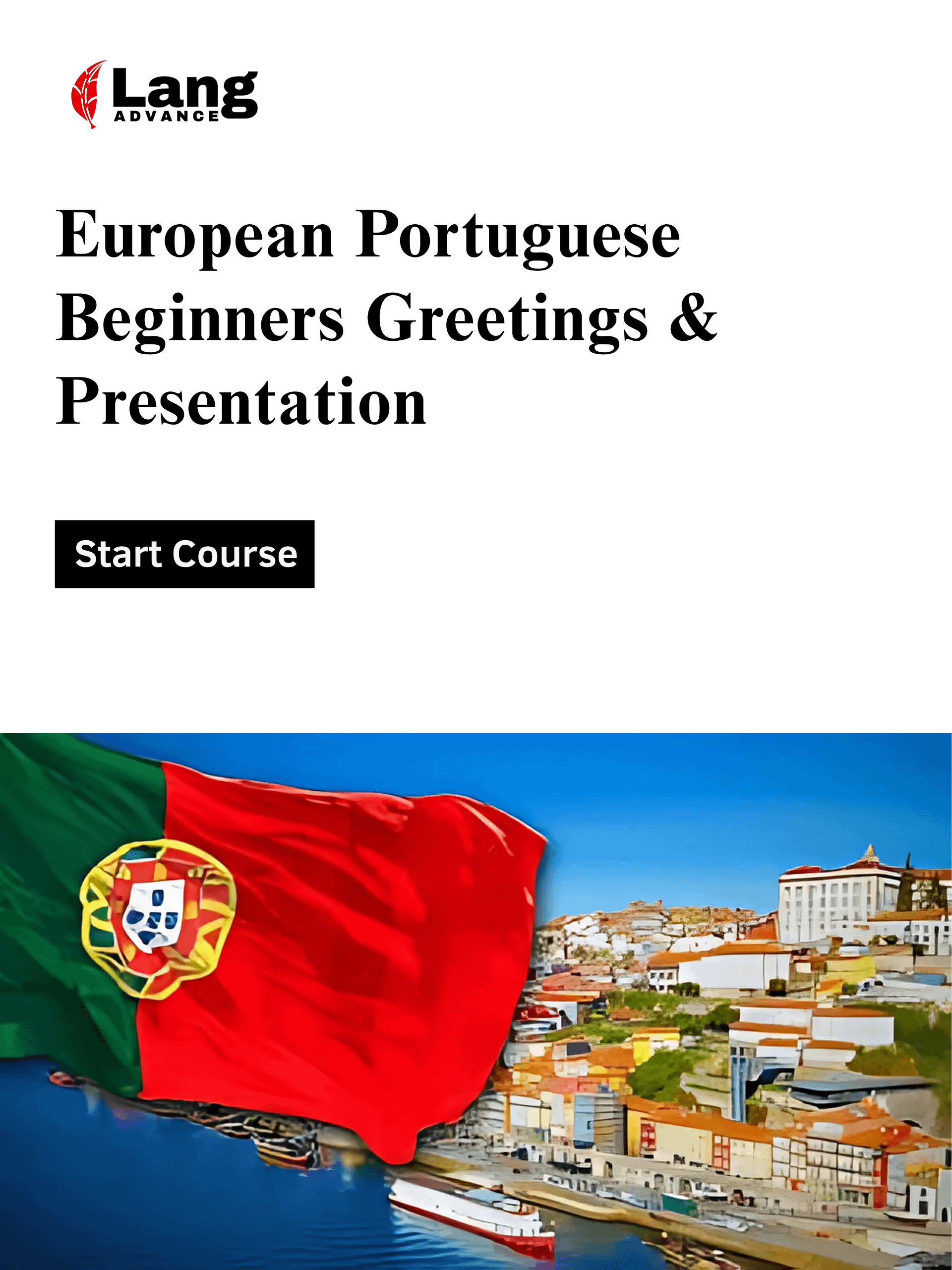 European Portuguese for beginners - Greetings and Presentation product image (1)