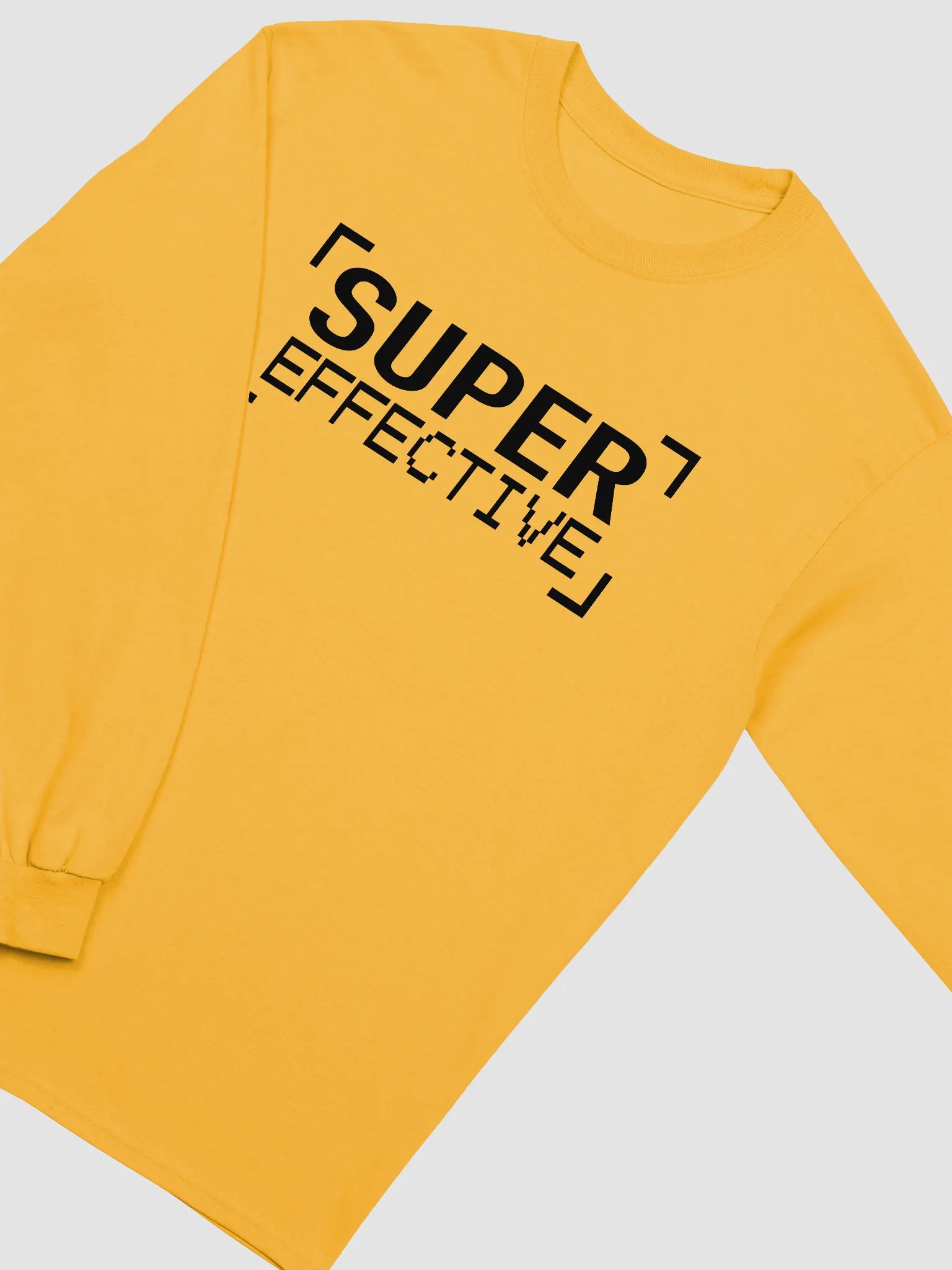 Super Effective Long Sleeve T (Black Text) product image (3)