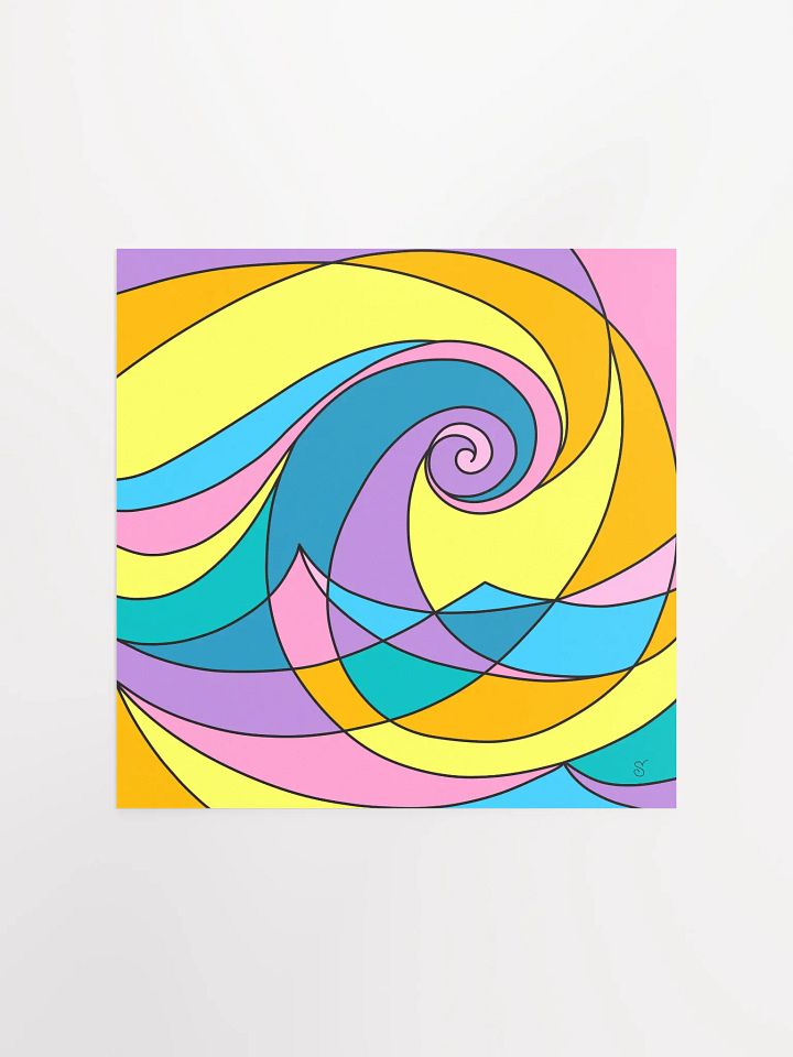 Vibrant Matte Poster Print - Abstract Square No. 4 product image (1)