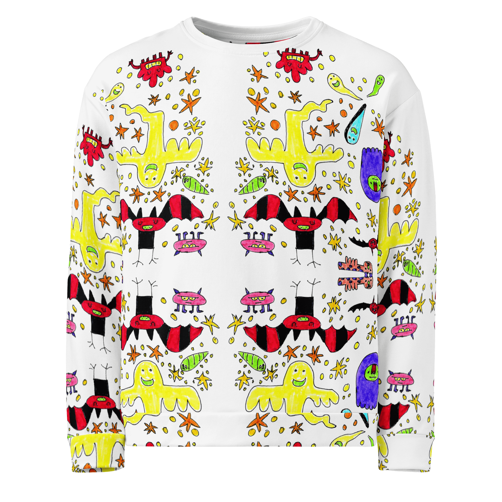 Whimsical Ghost Party All-Over Sweatshirt product image (1)