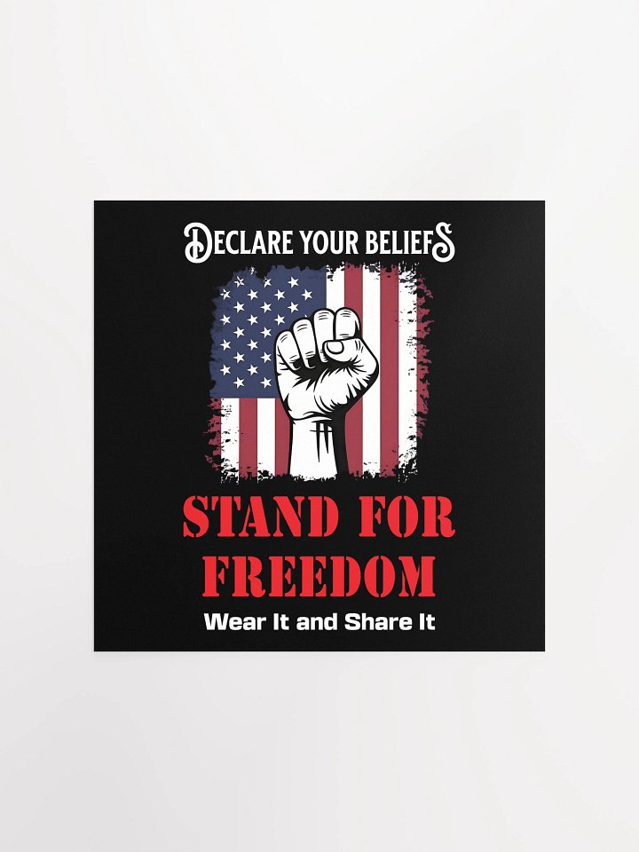 Stand for Freedom: Enhanced Matte Paper Poster (A) product image (1)