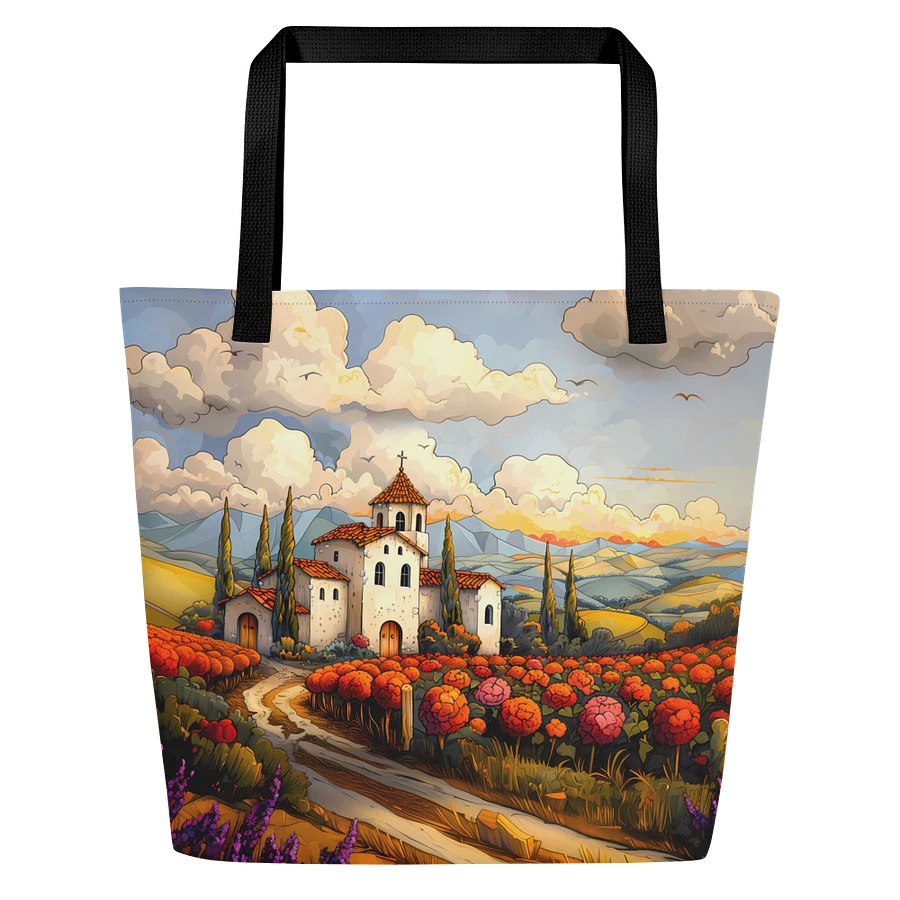 Tote Bag: Scenic Italian Landscape Peaceful Countryside Vibes Picturesque Design product image (1)