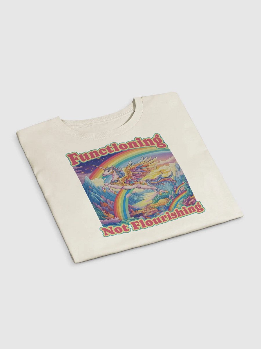Functioning Not Flourishing Crop Top - Unicorn & Rainbow Edition product image (15)