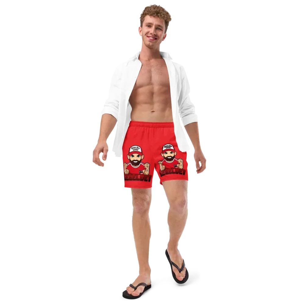 RebelDev red swim trunks product image (11)