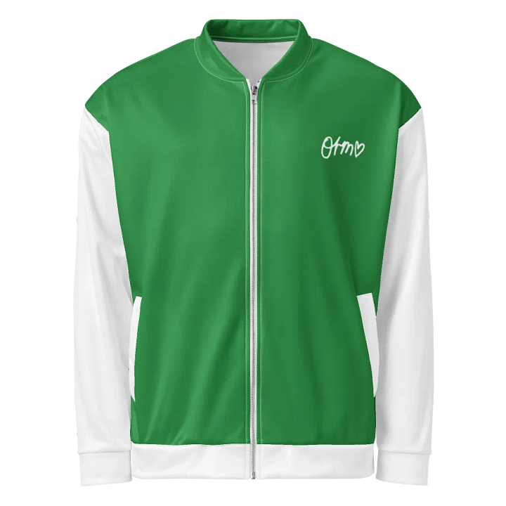 Orm Kornnaphat Unisex Bomber Jacket (Green & White) product image (1)