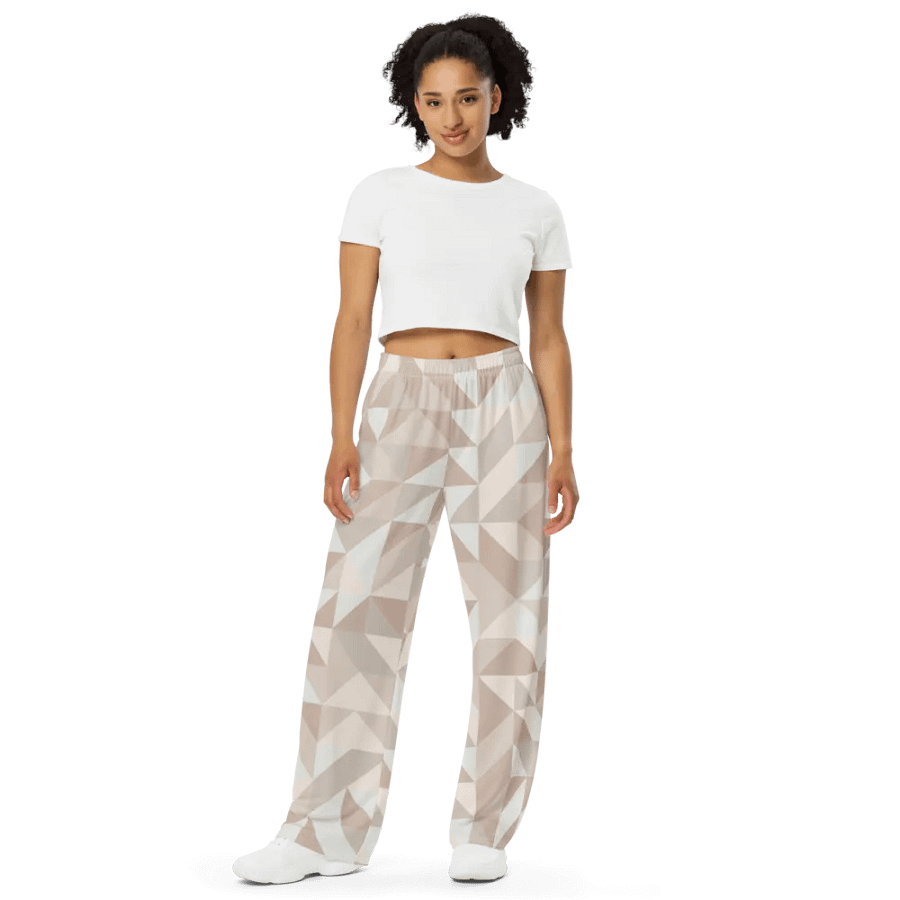 BUIII Dynamic Geometry: Whispering Sands Wide-Leg Pants product image (4)