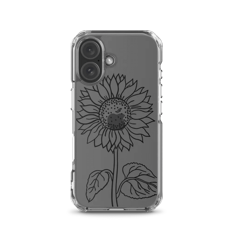 Midnight sunflower Black iPhone® Clear Case product image (23)