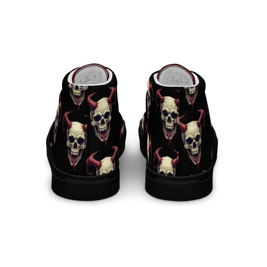 Hellfire Horn Skull High Top Canvas Shoes product image (5)