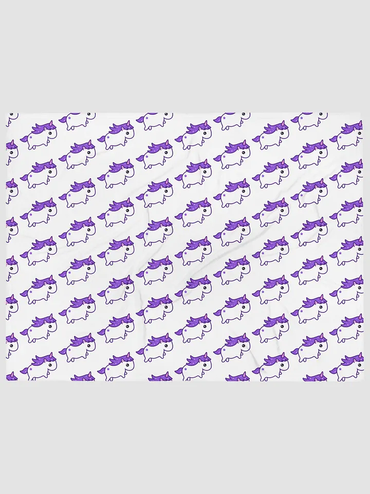 Uwu Unicorn Throw Blanket product image (1)
