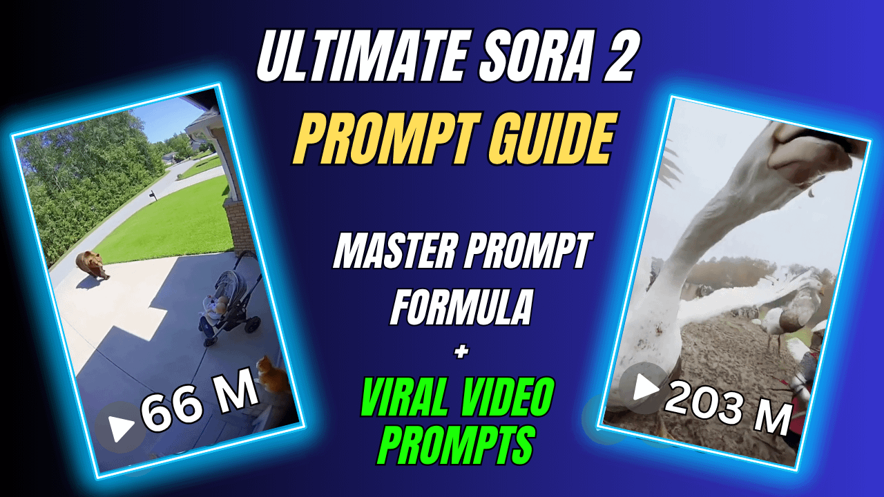 Ultimate Sora 2 Prompt Guide | Master Prompt Template + Viral Video Prompts product image (1)