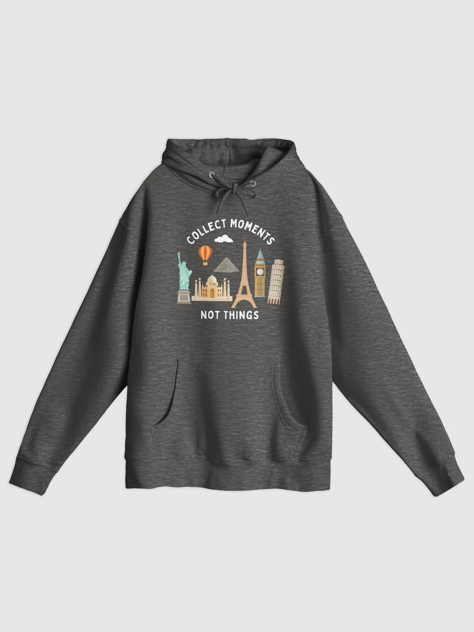 Collect Moments Not Things World Wonders Illustrated Hoodie product image (5)