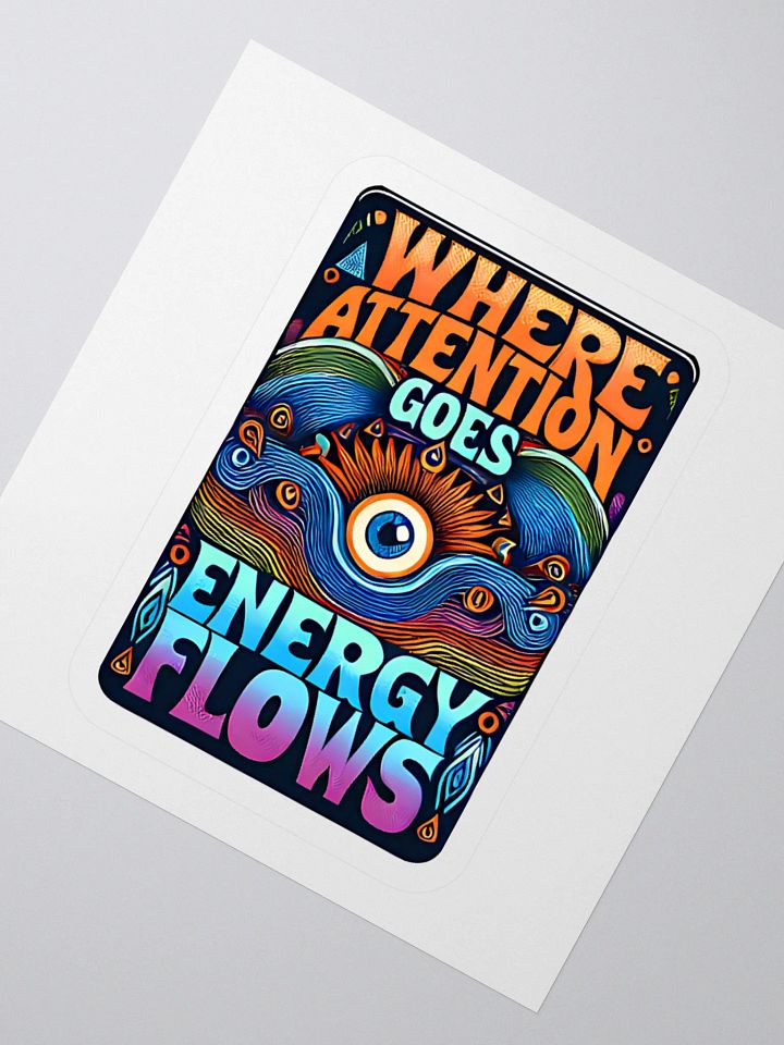 Energy Flows Kiss Cut Sticker product image (8)