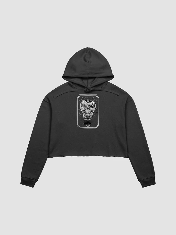Light Bulb Skull Cropped Hoodie product image (1)