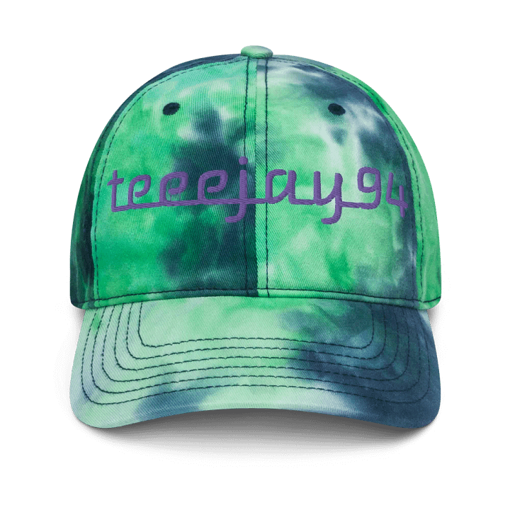 TEEEJAY94 TIE-DYE DAD HAT (OCEAN) product image (1)