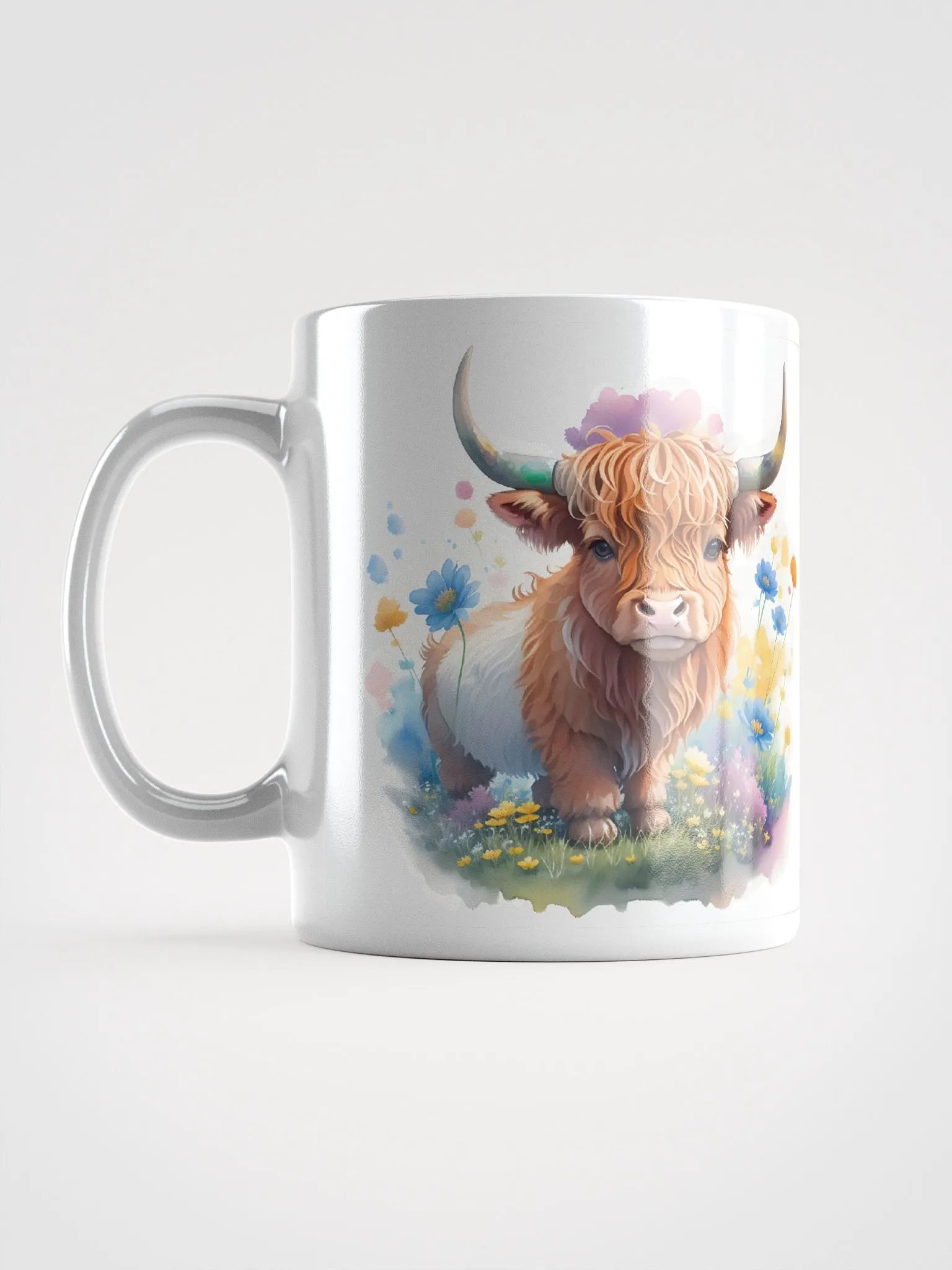 Highland Cow and Flowers Mug product image (11)