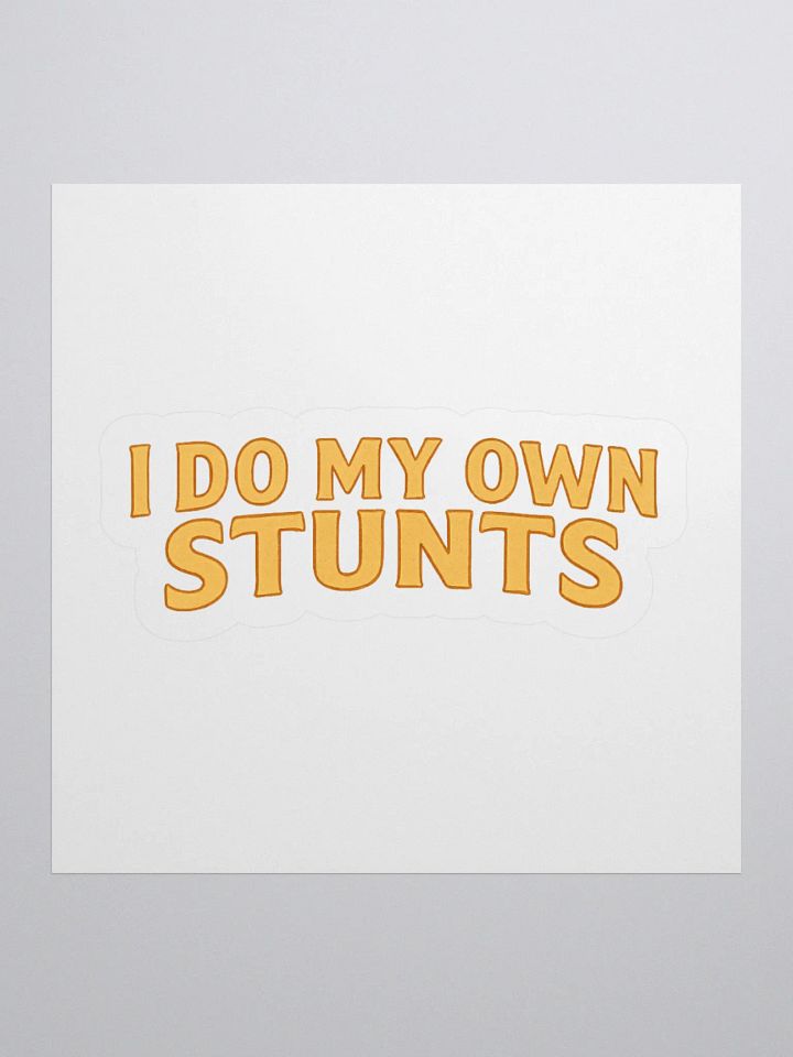 Buster Keaton "I Do My Own Stunts" Sticker product image (1)
