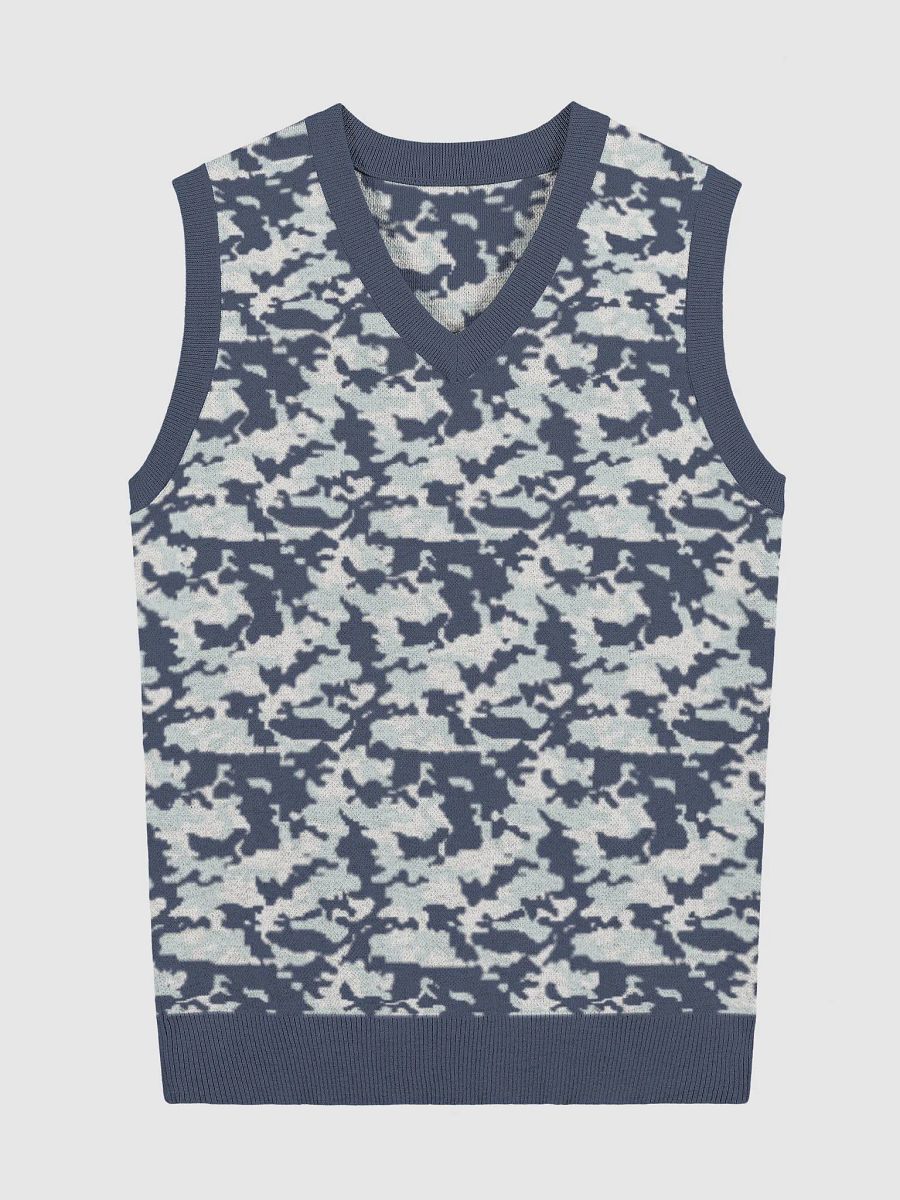 Camouflage Navy Knitted Vest product image (2)