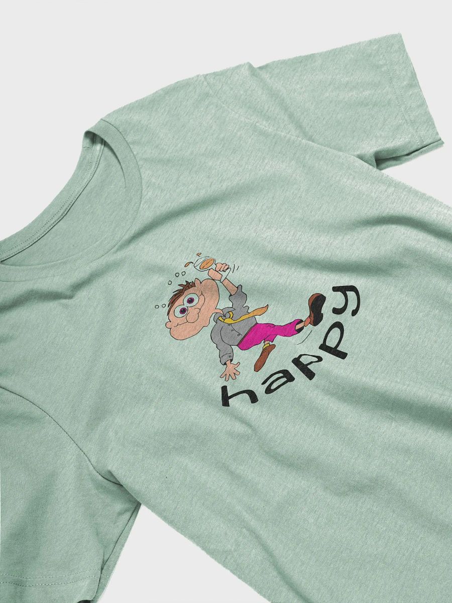 Cheerful Cartoon Character Toasting T-Shirt product image (26)